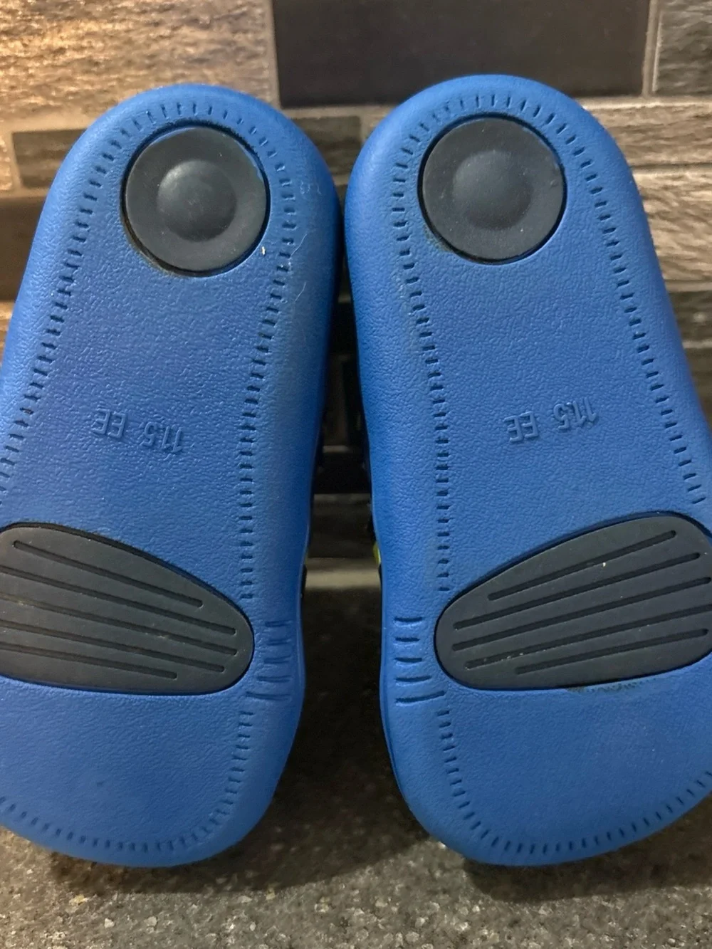 Tsukihoshi Toddler Blue and Yellow Mesh Sneakers